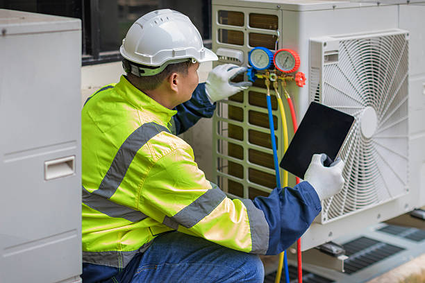 Professional Hvac Maintenance technician working in Monroe, MI